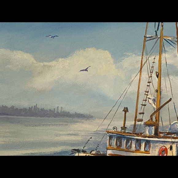 Charming Fishing boat Seascape “The Arielle Troller at La Push” by Anderson - Picture 7 of 16